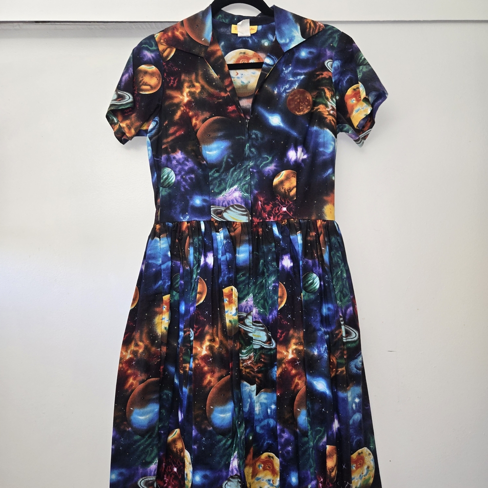 Bernie Dexter Cosmic Print Dress - Multicolor